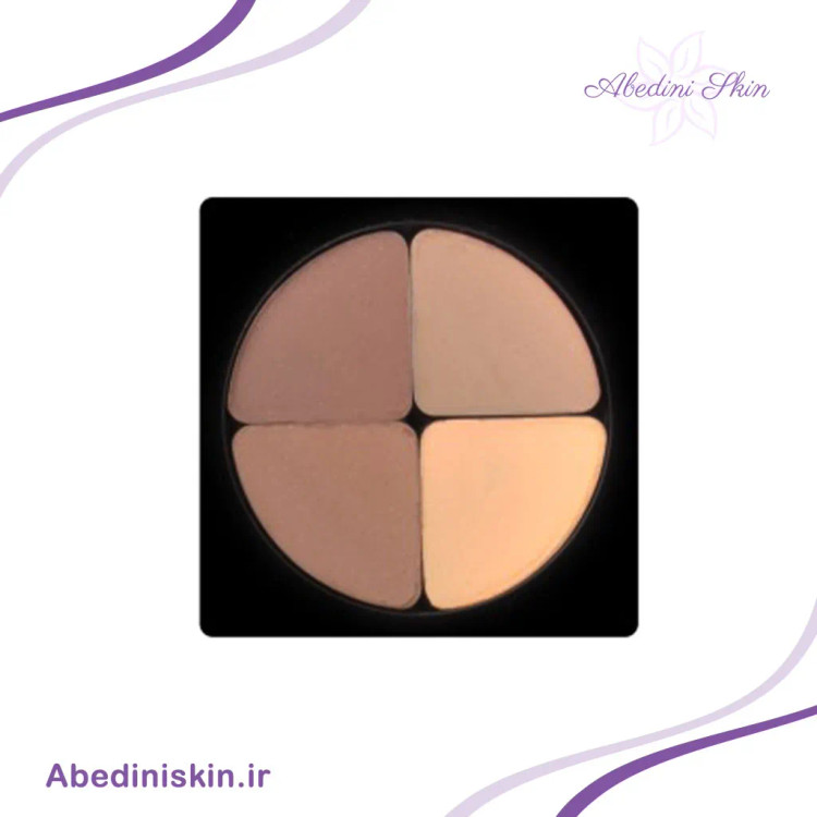 سایه چشم چهار رنگ کریستال لاکچری کوین شماره 601